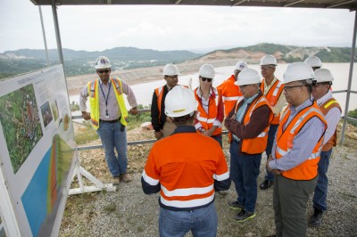 Ministerio de Energía y Minas visita presa El Llagal de Barrick Pueblo Viejo