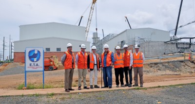 Isa Conde visita proyecto de Ciclo Combinado en Los Mina