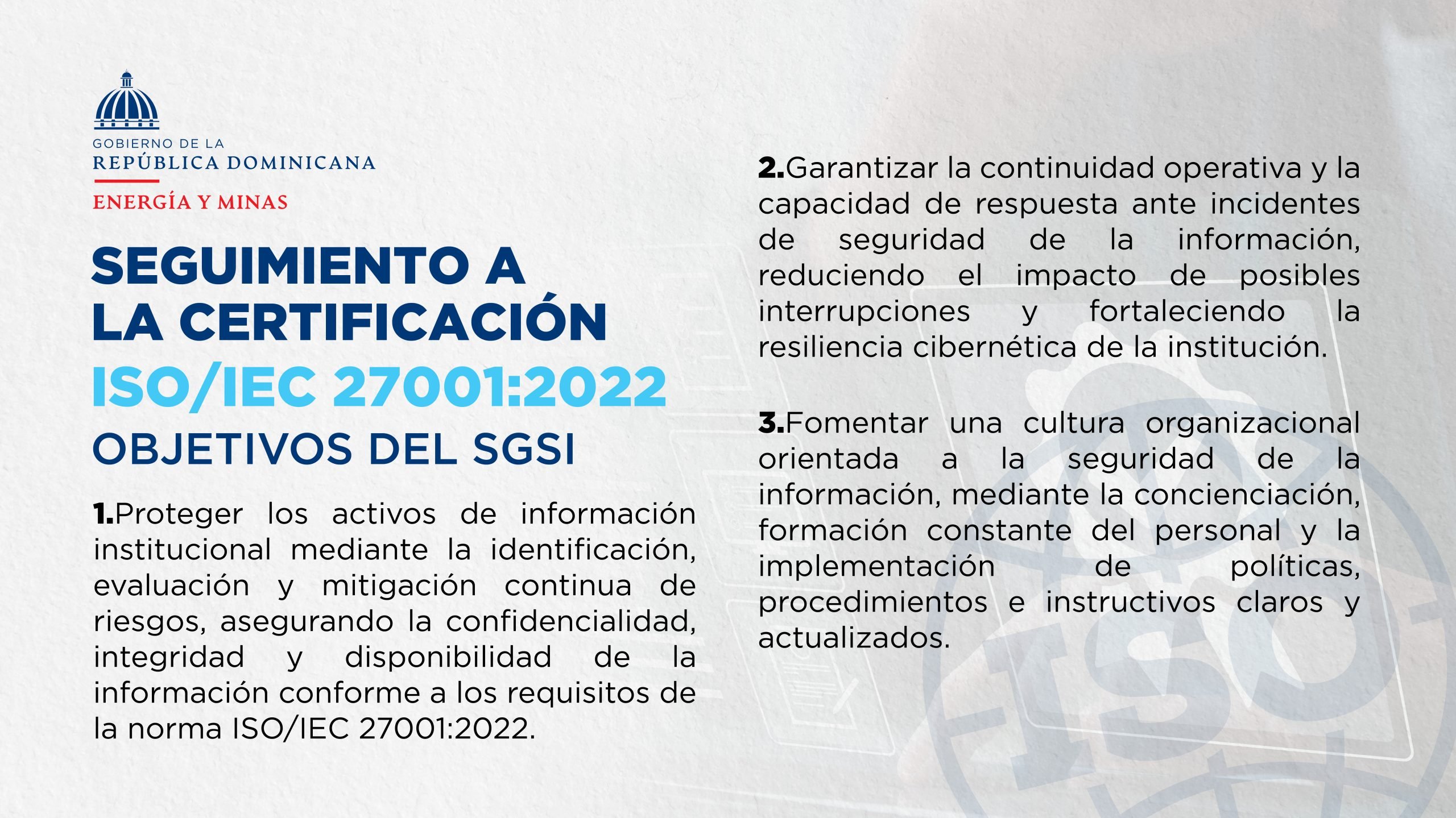 Objetivos del SGSI