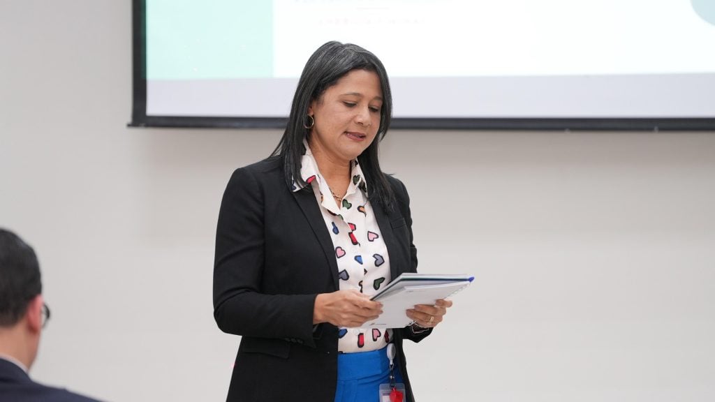 Evelin Díaz, analista de Seguridad en el Trabajo del MEM