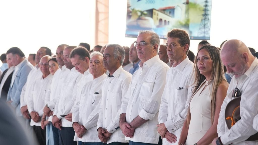 Presidente Luis Abinader y Joel Santos