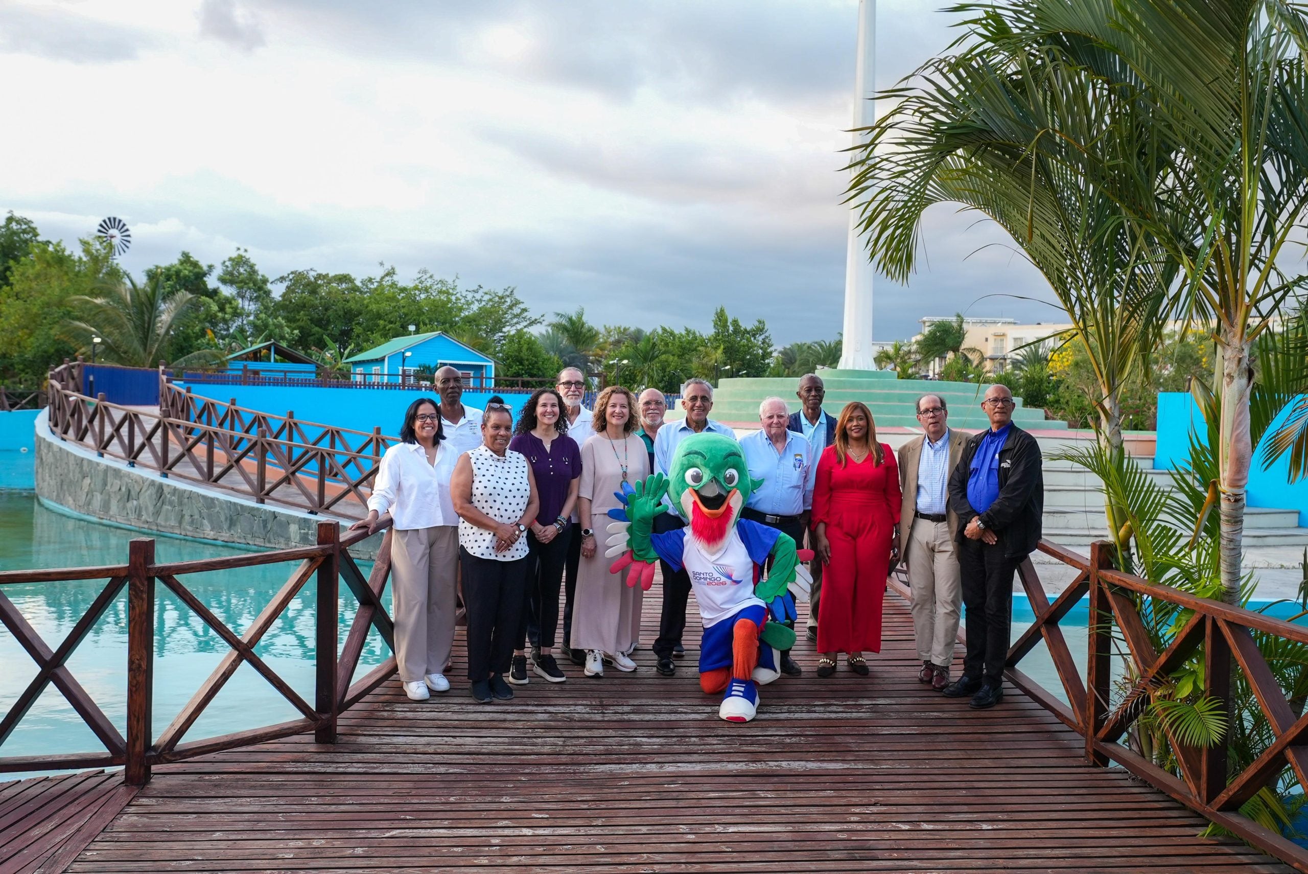 Delegación de Centro Caribe Sports en la estación rural del PTER.