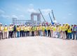 Representantes del Gabinete Eléctrico junto al ministro y ejecutivos de Manzanillo Gas & Power y Energía 2000.